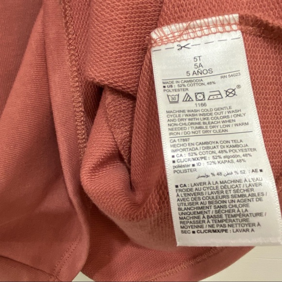 Old Navy girls 5T pink long sleeve knit dress NWT - Picture 3 of 5